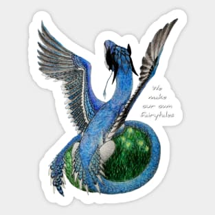 Blue Jay Dragon Sticker
